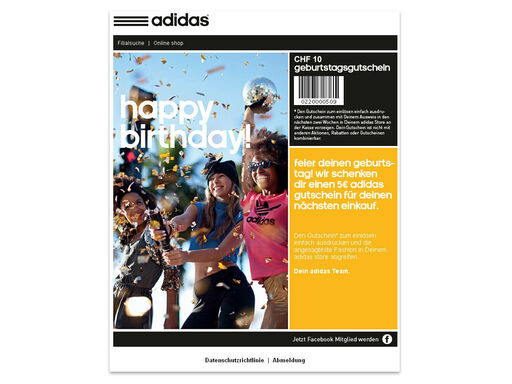 Geburtstags mail