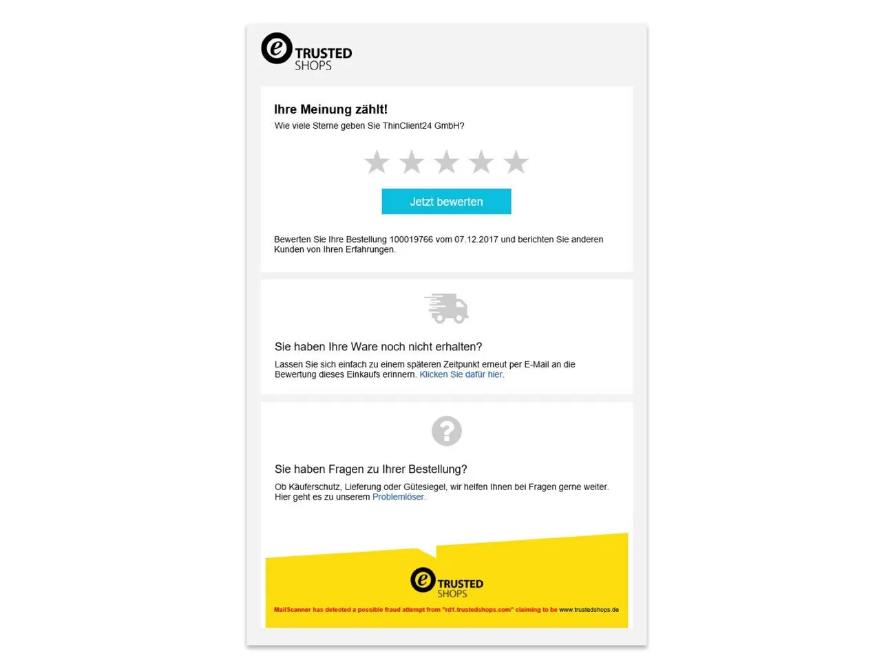 Feedback mail