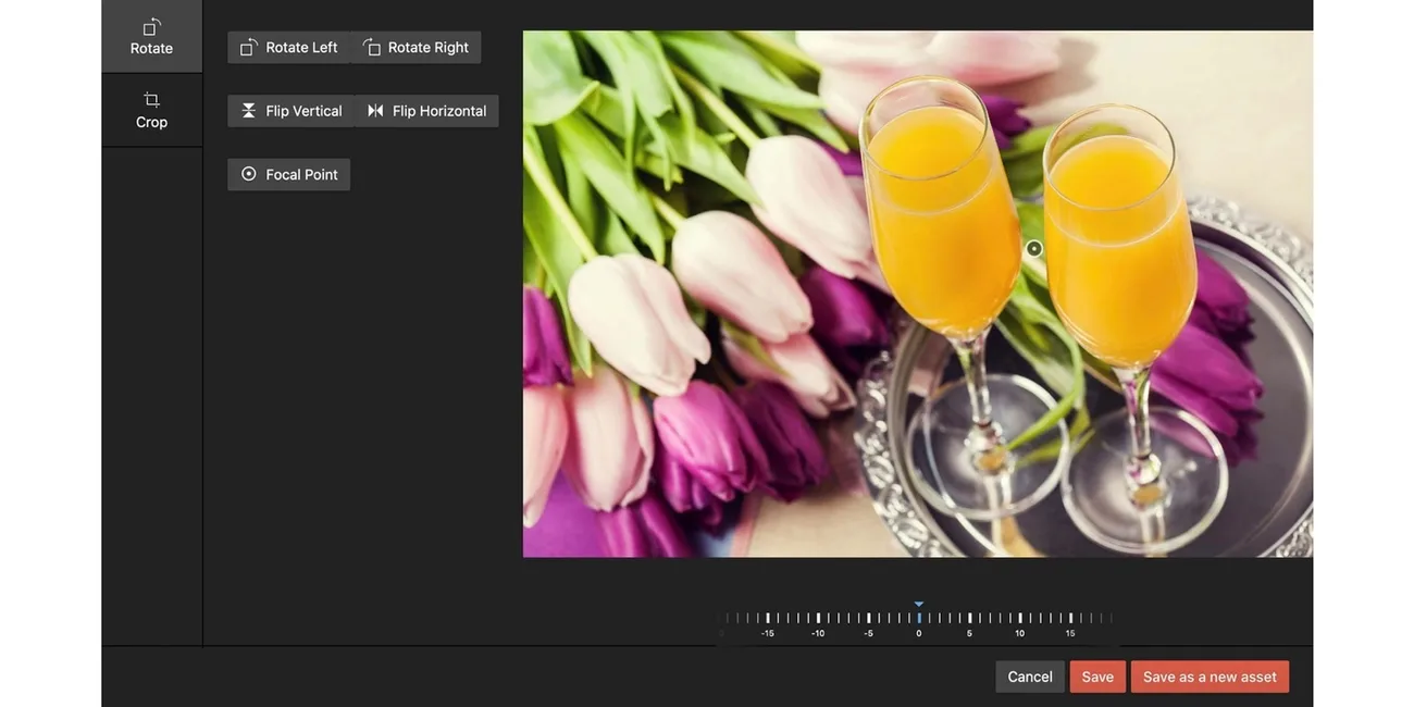 Craftcms asset image editor