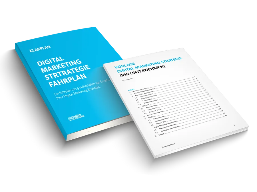 Cover: Digital Marketing Strategie Fahrplan